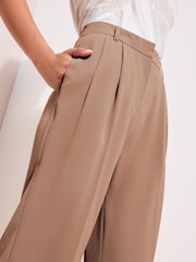 Friends Like These Neutral Premium Elastic Back Tailored Wide Leg Trousers - Image 3 of 4