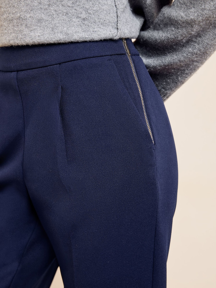Friends Like These Navy Stretch Twill Tapered Trousers - Image 6 of 6