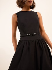 Friends Like These Black Sculpting Stretch Drop Waist Dress - Image 2 of 5