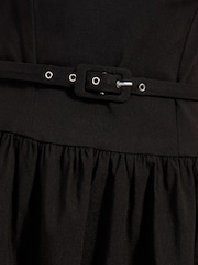 Friends Like These Black Sculpting Stretch Drop Waist Dress - Image 4 of 5