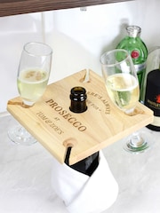 Personalised 4 Prosecco Flute & Bottle Holder by PMC - Image 2 of 5
