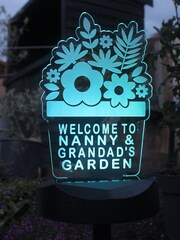 Personalised Plant Pot Outdoor Solar Light by PMC - Slika 4 iz 4