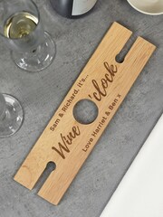 Personalised 'Wine O'clock' Glass & Bottle Holder by PMC - Image 4 of 4