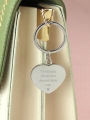 Personalised Diamante Heart Keyring by PMC - Image 2 of 4