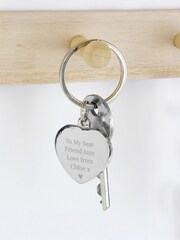 Personalised Diamante Heart Keyring by PMC - Image 3 of 4