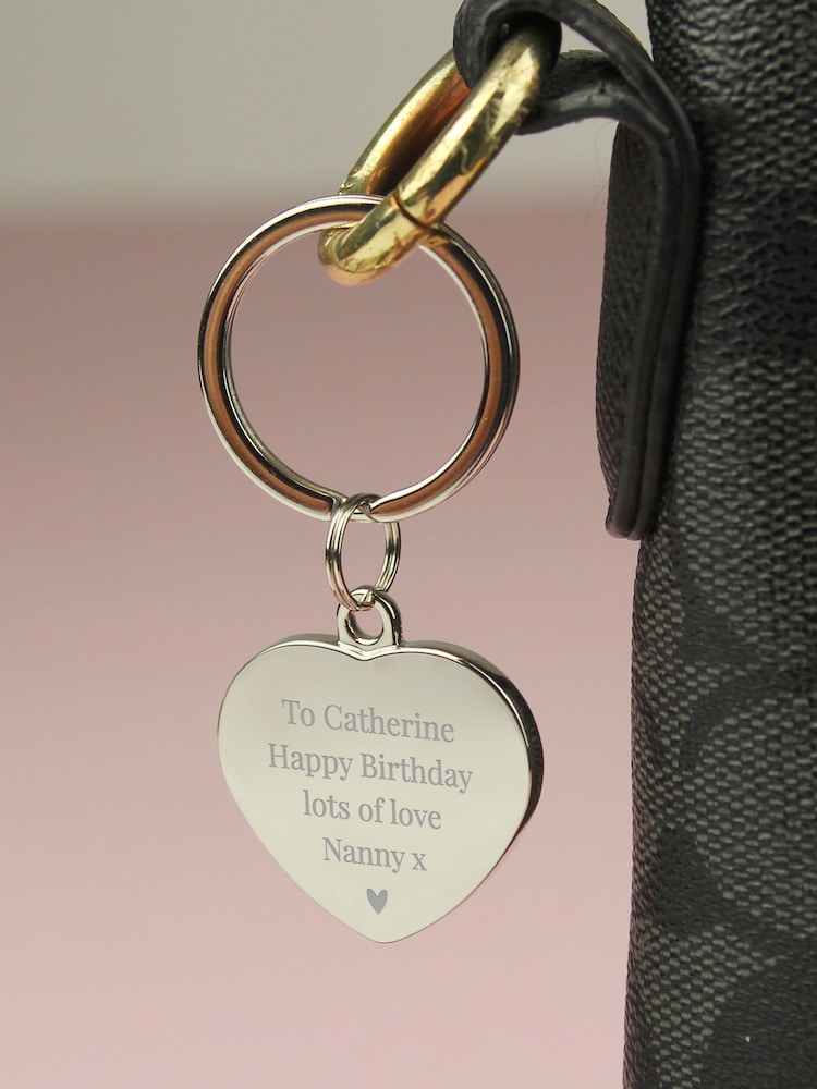 Personalised Diamante Heart Keyring by PMC - Image 4 of 4