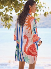 Love & Roses Beach Shirt Cover-Up - Image 4 of 4