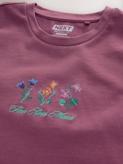 Floral rose - Coupe ample - T-shirt épais à imprimé graphique - Image 7 de 8