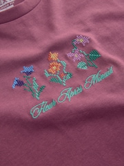 Floral rose - Coupe ample - T-shirt épais à imprimé graphique - Image 8 de 8