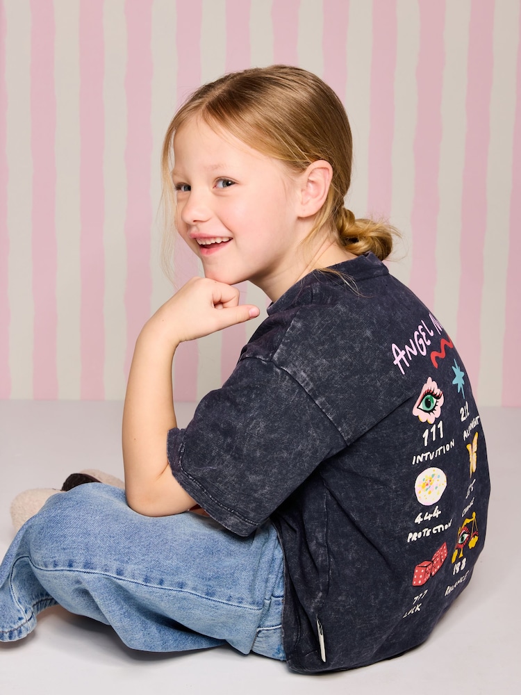 Eleanor Bowmer Washed Angel Numbers Graphic T-Shirt - Image 1 of 10