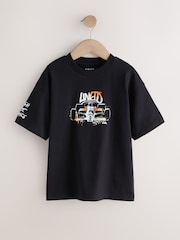 Black Race Car Short Sleeve Graphic T-Shirt (3-16yrs) - Image 1 of 5