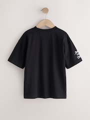 Black Race Car Short Sleeve Graphic T-Shirt (3-16yrs) - Image 2 of 5