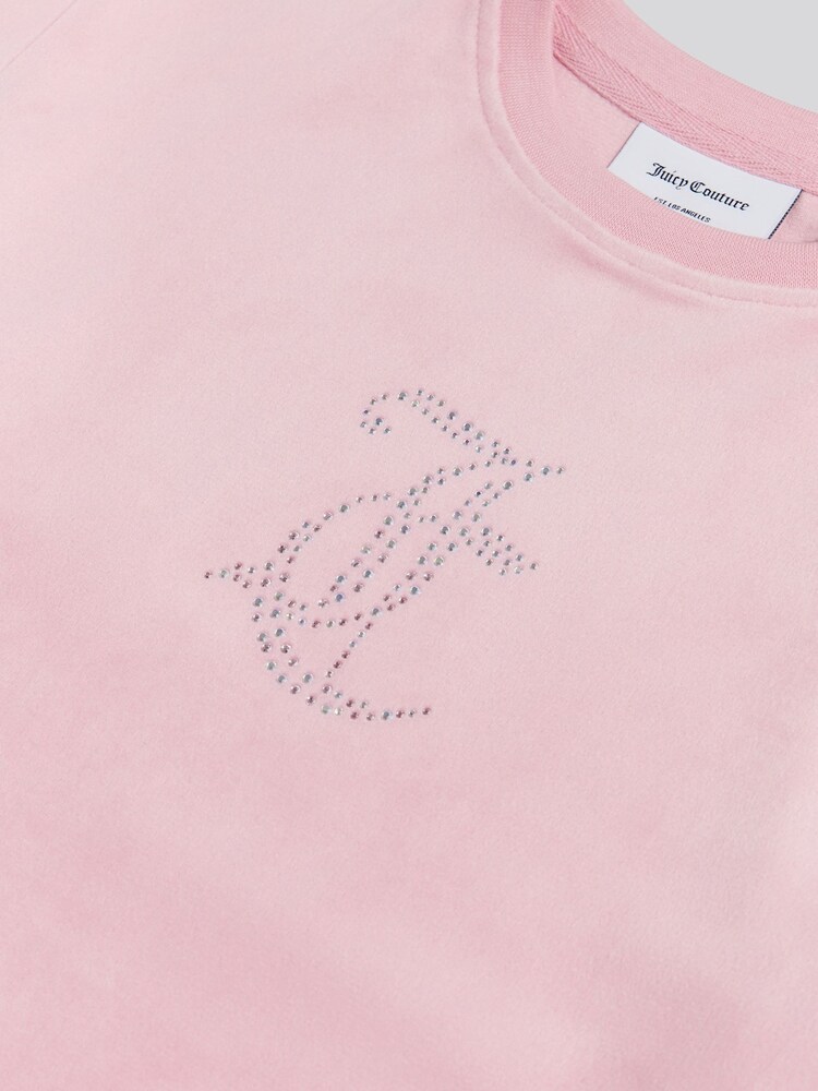 Juicy Couture Pink Velour Oversize T-Shirt - Image 7 of 7