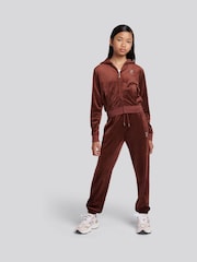Juicy Couture Brown Zip Through Hoodie and Relaxed Joggers Set - Image 1 of 12