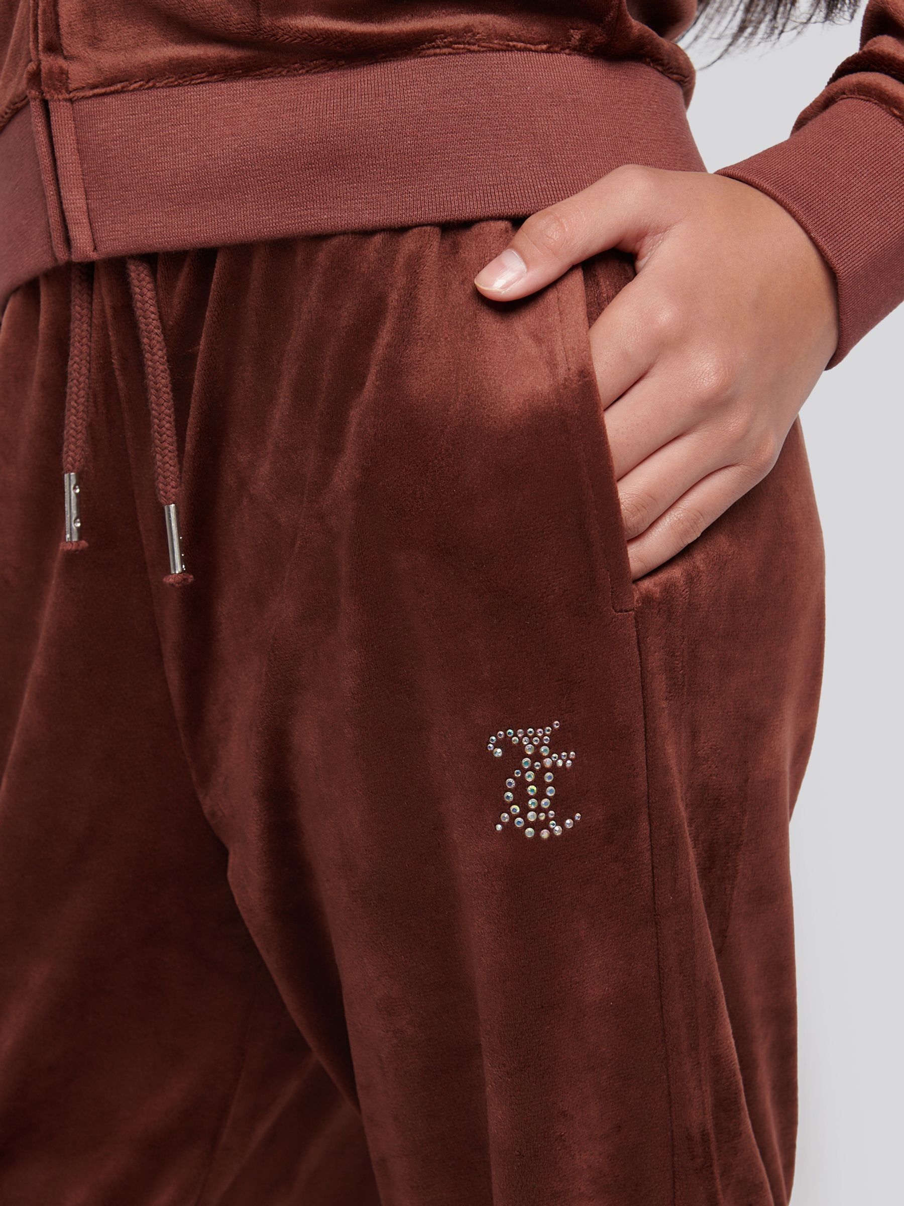 Satın al Kahverengi - Juicy Couture Fermuarlı Kapüşonlu Sweatshirt