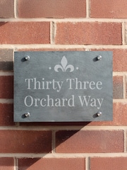 Personalised Ornate Slate House Sign by PMC - Image 1 of 3