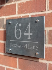 Personalised Large Number Slate House Sign by PMC - Image 2 of 3