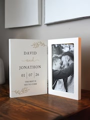 Personalised Anniversary Hinged 6x4 Photo Frame by PMC - Image 3 of 4