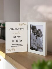 Personalised Anniversary Hinged 6x4 Photo Frame by PMC - Image 4 of 4
