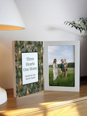 Personalised Leopard Print Hinged 6x4 Photo Frame by PMC - Image 2 of 4