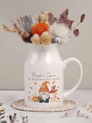 Personalised Autumn Gonk Flower Jug Vase by PMC - Image 2 of 3