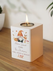 Personalised Autumn Gonk Tealight Holder by PMC - Image 3 of 3