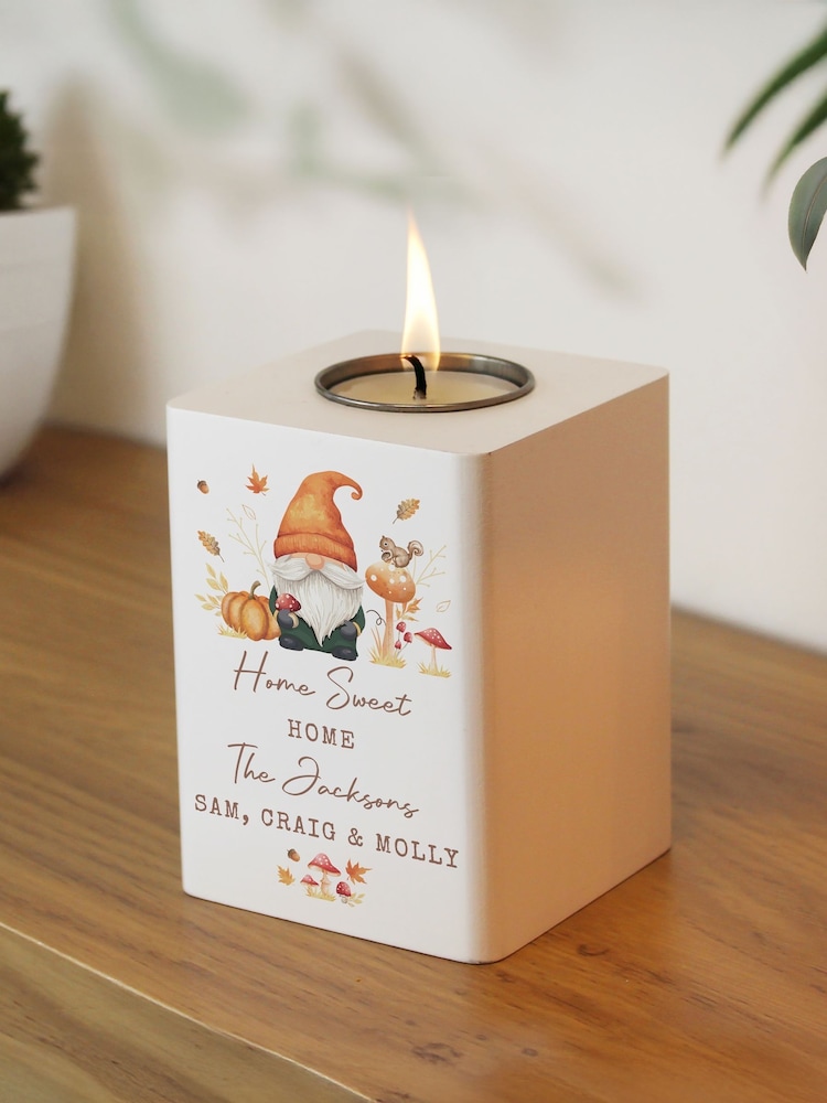 Personalised Autumn Gonk Tealight Holder by PMC - Image 3 of 3