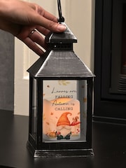 Personalised Autumn Gonk LED Lantern by PMC - Image 1 of 3