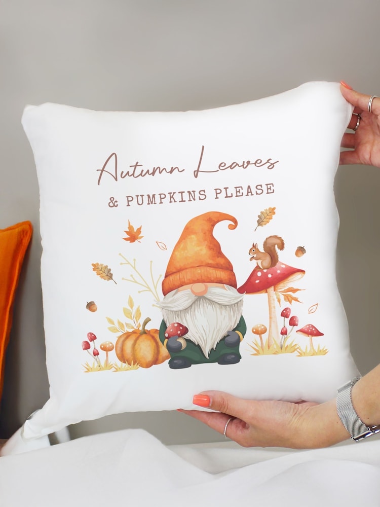 Personalised Autumn Gonk Cushion by PMC - Image 2 of 3