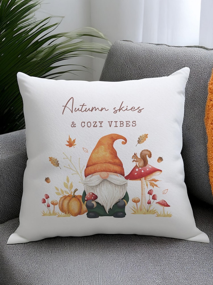 Personalised Autumn Gonk Cushion by PMC - Image 3 of 3 Personalised Autumn Gonk Cushion by PMC - Image 3 of 3