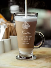 Personalised Pumpkin Latte Glass by PMC - Image 2 of 3
