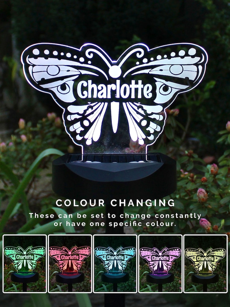 Personalised Butterfly Solar Light by PMC - Image 1 of 4