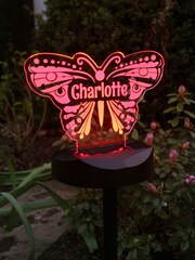 Personalised Butterfly Solar Light by PMC - Image 4 of 4