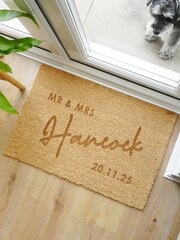Personalised Rectangle Indoor Doormat by PMC - Image 1 of 3