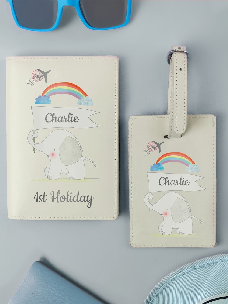 Personalised Elephant Passport & Tag Set by PMC - Image 2 of 3