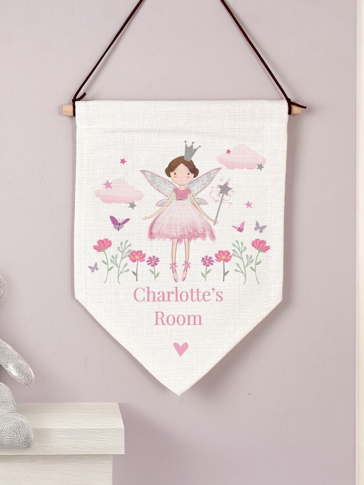 Personalised Fairy Princess Wall Art Banner by PMC - Image 1 of 3 Personalised Fairy Princess Wall Art Banner by PMC - Image 1 of 3