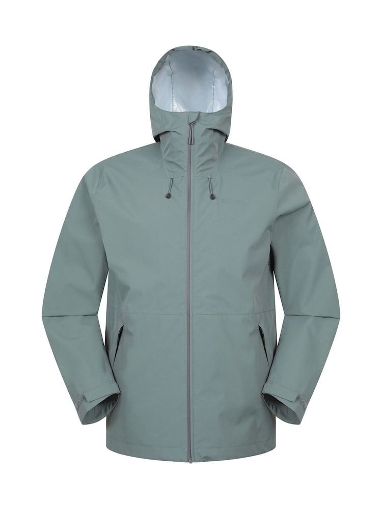Verde - Mountain Warehouse Mens Hill Packable Waterproof Jacket - Imagen 1 de 6
