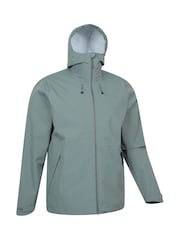 Verde - Mountain Warehouse Mens Hill Packable Waterproof Jacket - Imagen 3 de 6