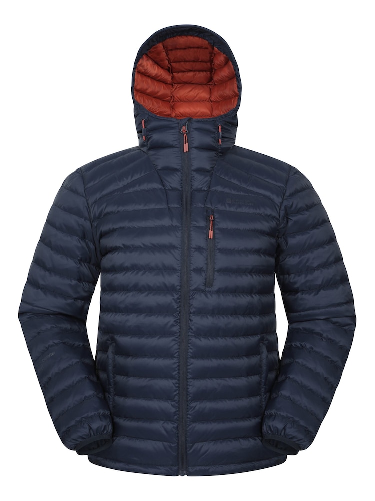 Mountain Warehouse Blue Mens Henry II Extreme Water Resistant Down Padded Jacket - Image 1 of 5 Mountain Warehouse Blue Mens Henry II Extreme Water Resistant Down Padded Jacket - Image 1 of 5