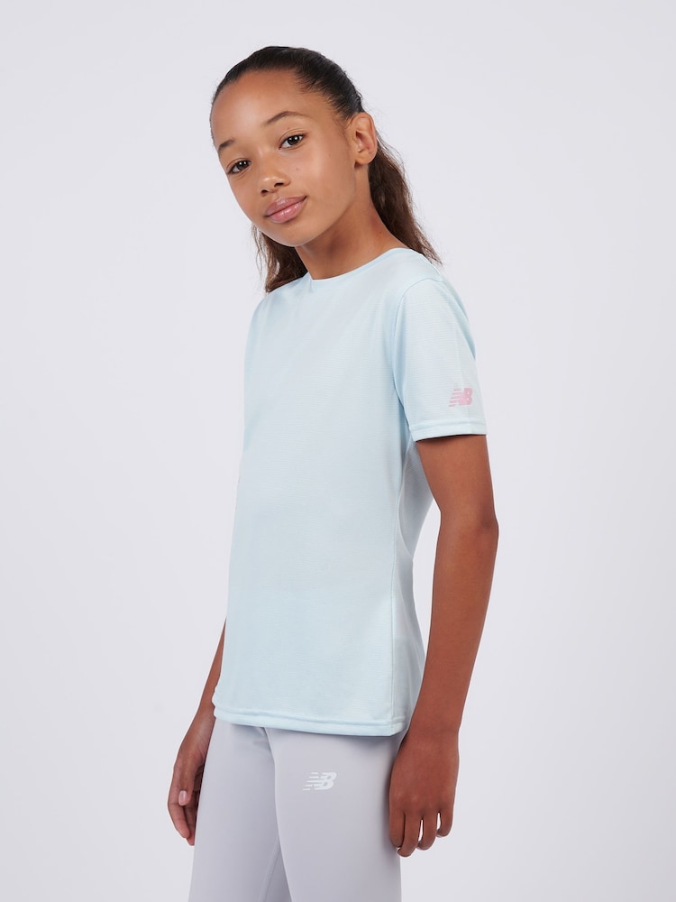 New Balance Blue Athletics Graphic T-Shirt - Image 2 of 10 New Balance Blue Athletics Graphic T-Shirt - Image 2 of 10