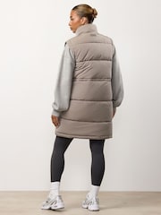 Gym King Grey Padded Longline Gilet - Image 3 of 4