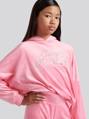 Juicy Couture Pink Relaxed Over-The-Head Hood & Velour Leggings Set - Image 5 of 11