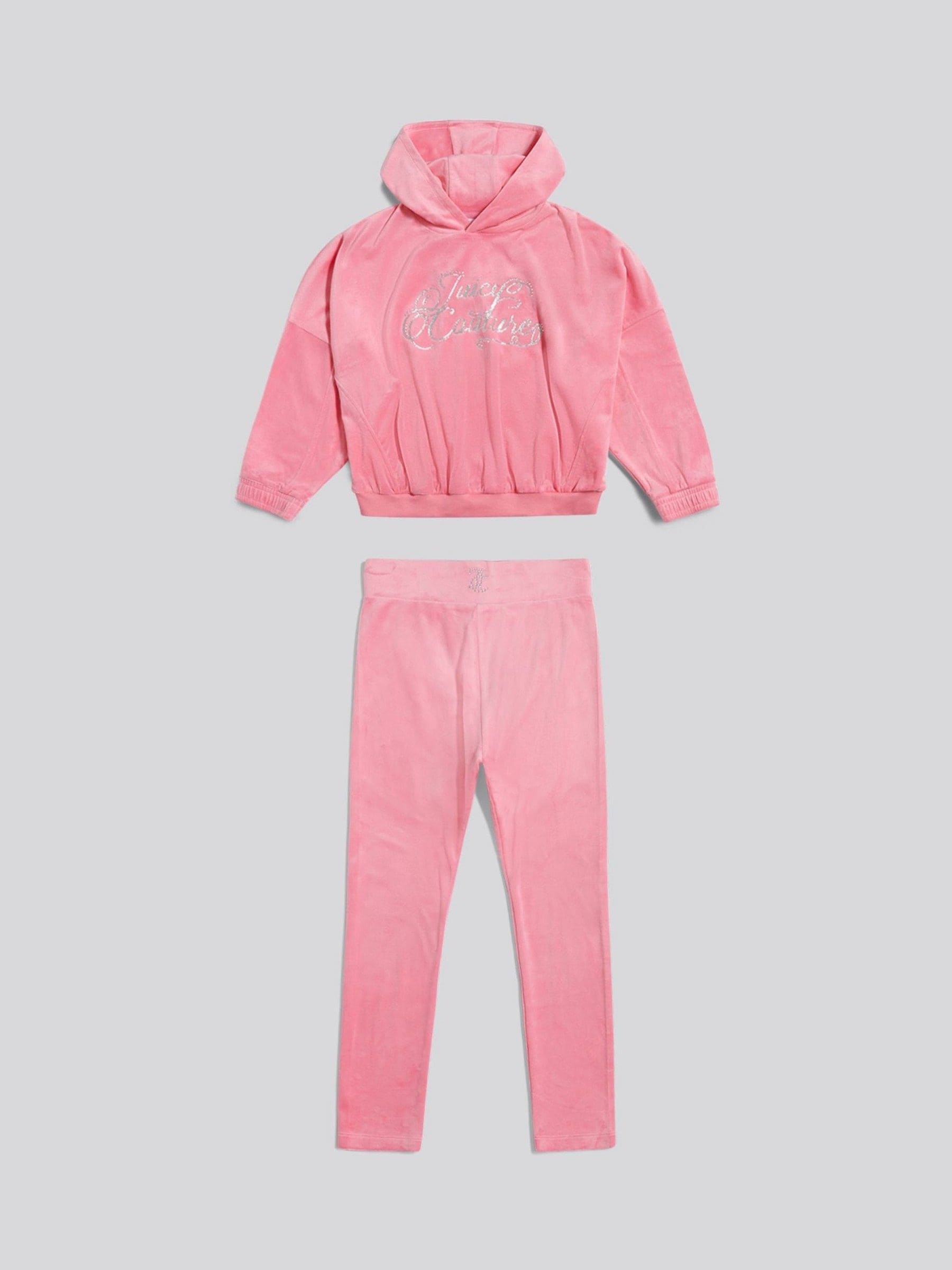 Buy Juicy Couture Pink Relaxed Over-The-Head Hood & Velour
