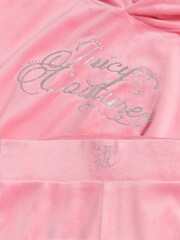 Juicy Couture Pink Relaxed Over-The-Head Hood & Velour Leggings Set - Image 9 of 11