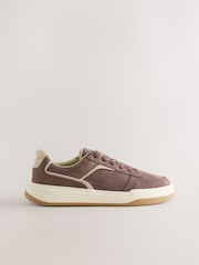 Chocolate Brown Forever Comfort® Panelled Retro Lace-Up Trainers - Image 6 of 8