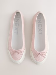 Pink Forever Comfort® Canvas Ballet Flats - Image 1 of 5