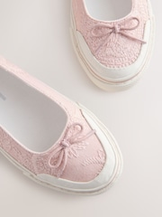 Pink Forever Comfort® Canvas Ballet Flats - Image 4 of 5