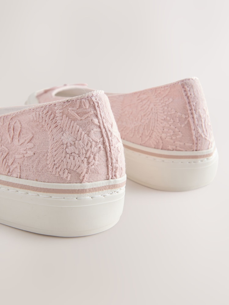 Pink Forever Comfort® Canvas Ballet Flats - Image 5 of 5