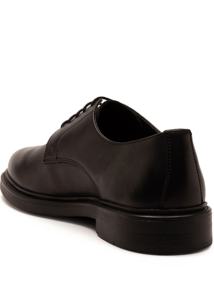 Buy Off The Hook Black Bourne Leather Lace-Up Derby Shoes 