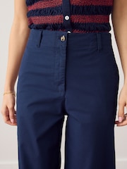 Navy Straight Leg Chinos with Side Stripes - Image 5 of 9